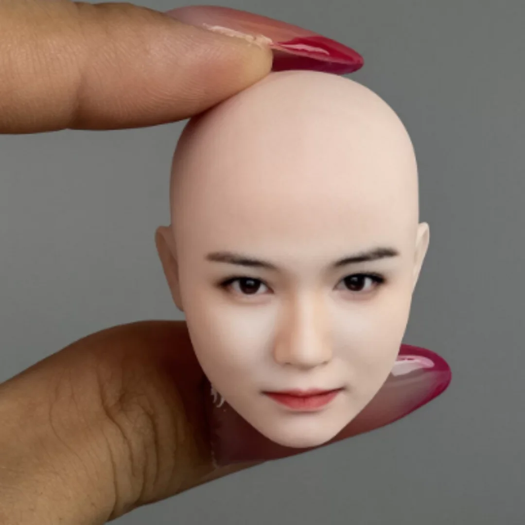 3D 1/6 Janpanesel Pale star Head Sculpture Woman Figure Model  Toy  For 12inch  TBleague Phicen  Action Figure Model toys