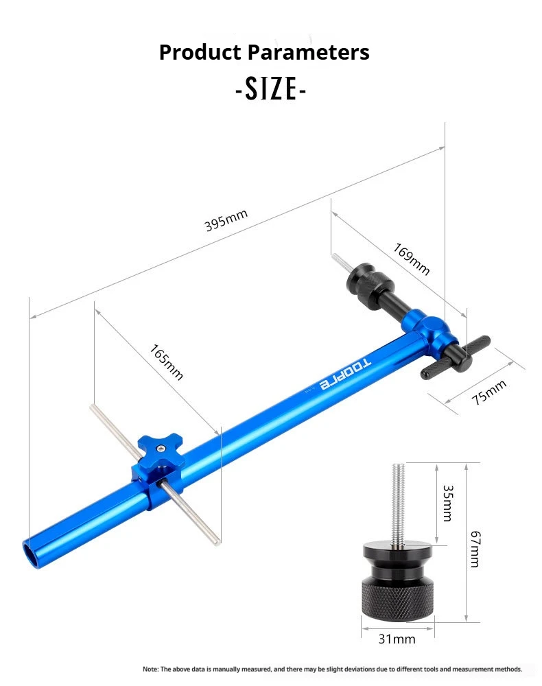 TOOPRE Rennrad-Schaltwerk-Ausrichtungswerkzeug Fahrrad-Schaltkopfhalterung Lenkerhöhen-Winkel Links-Rechts Symmetrischer Einsteller – Detail 13