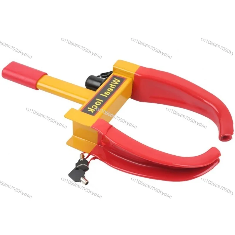 

Heavy Duty Retractable Wheel Lock Universal Yellow Anti Theft Car Security Lock