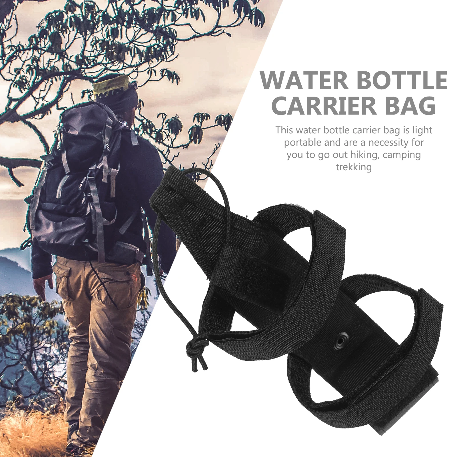 

Sport Bottle Kettle Protective Cover Water Sleeve with Strap Oval Cup Holder for Belt