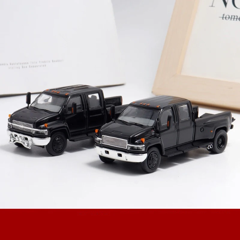 

1:64 Scale TOPKICK Pickup Black Diecast Alloy Car Model Toy Collection Toy Static Ornaments in Stock