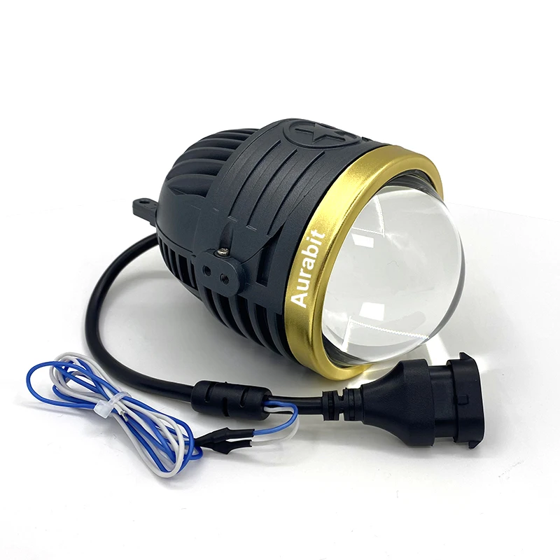 Universal Dual Color LED Fog Light 3500K 6500K Switchable 68W 9000LM Super Bright High Low Beam Projector Lens IP67 Waterproof