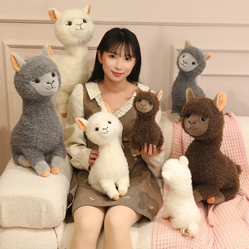 新しい可愛いふわふわ羊のぬいぐるみ漫画風ぬいぐるみ子羊ぬいぐるみ人形抱き枕アニメソフトキッズトイ子供向けギフトデコレーション
