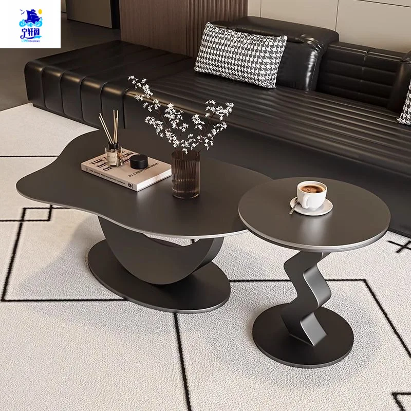 Designer Cloud Tea Table Modern Simple Living Room Household Small Apartment High-end Cloud Coffee Table Rock Slab