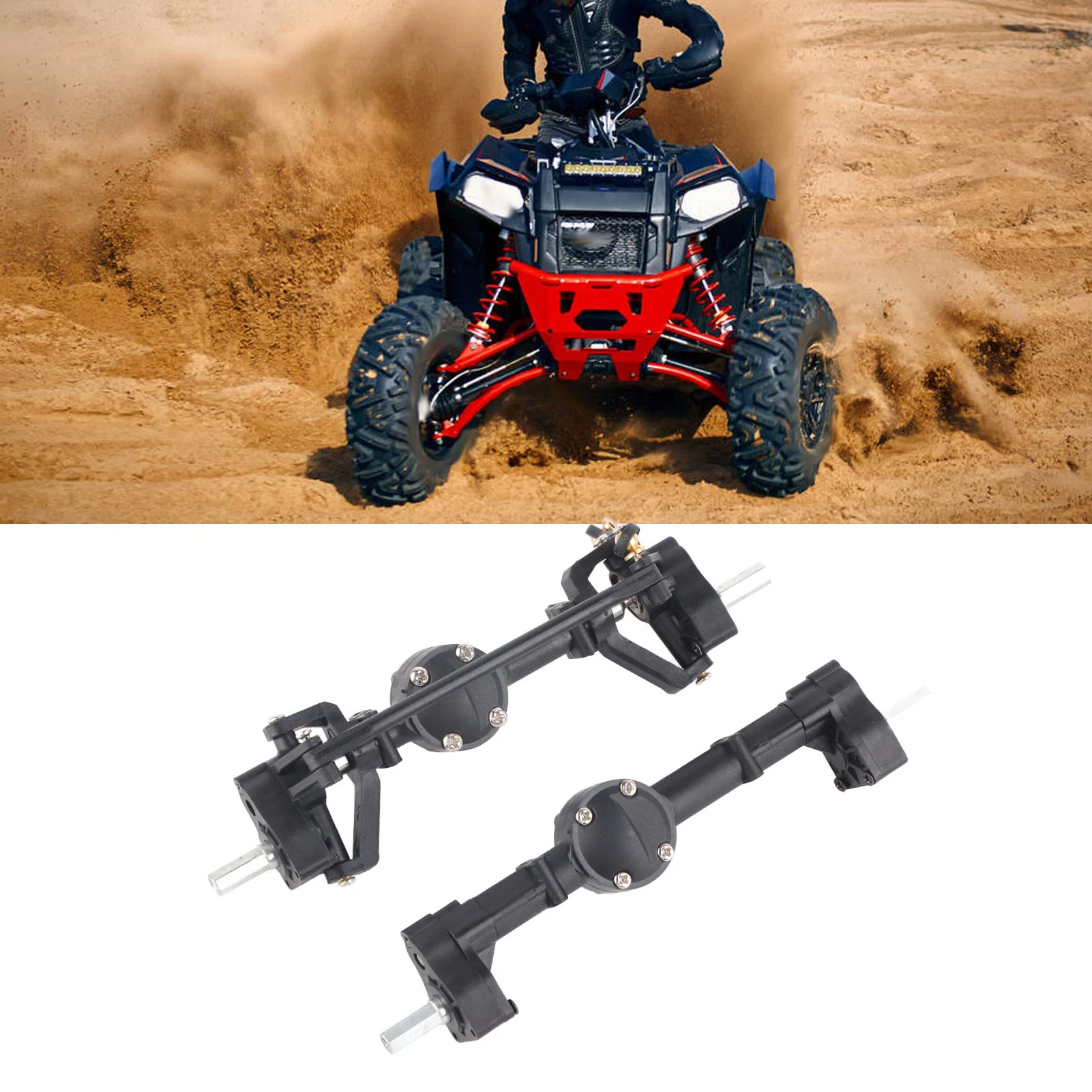 

Front Rear Bridge Axle Gear Box Metal Front Rear Axle Gear Box for WPL C14 C24 C34 C44 B14 B24 1/16 RC Car Upgrade Parts