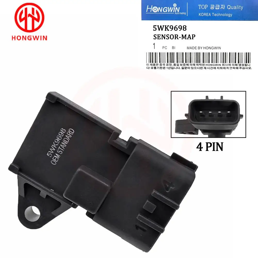 Manifold Air Pressure MAP Sensor 1865A049NA 5WK9698 A4518206910 6PP013112061 For Mitsubishi Smart Fortwo Cabrio 451 2007-2016