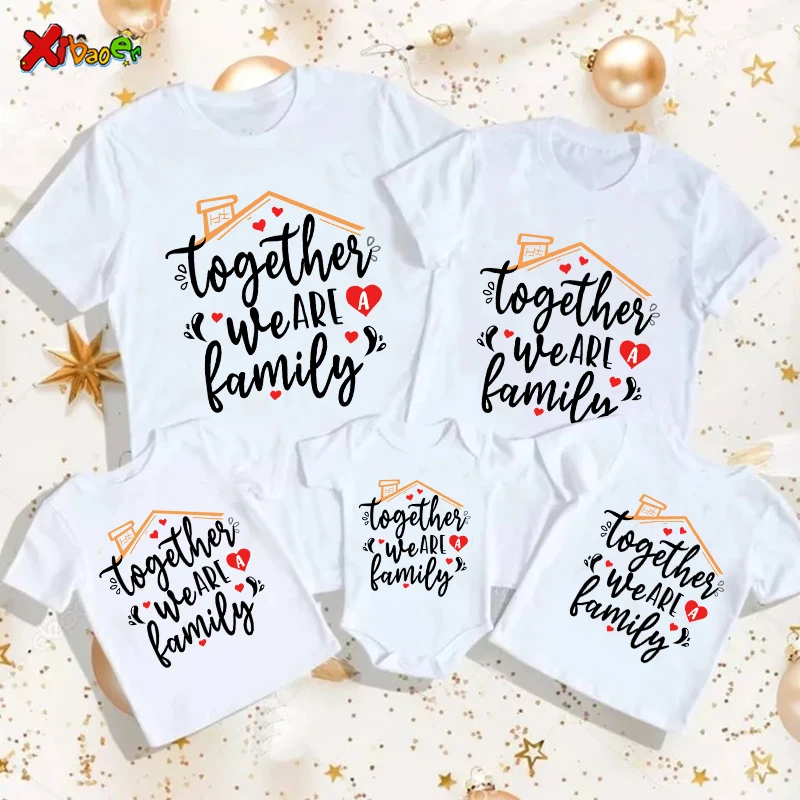 

Family Vacation Shirt Family Matching Outfits T Shirt Gift we are Family Together Reunion Party Outfit Famille Baby Clothes tees