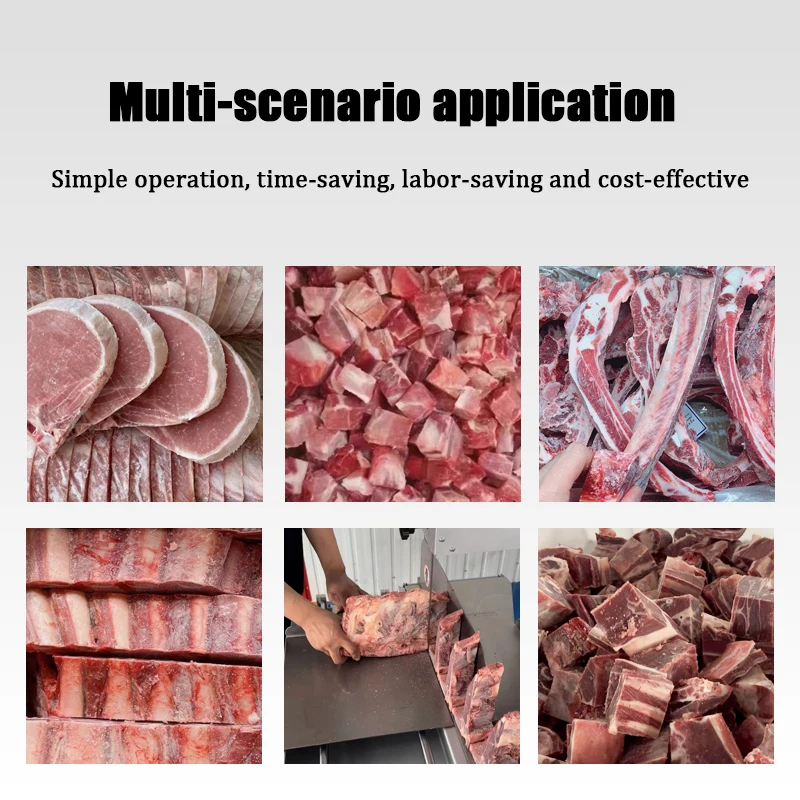 

Automatic Electric 304 Stainless Steel Meat Cutter High-Efficiency Bone Cutting Machine New Condition For Farm Use For Frozen