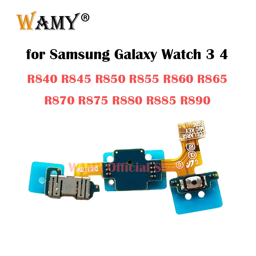 New Power On Button Switch Key Flex Cable For Samsung Galaxy Watch 3 4 R840 R845 R850 R855 R860 R865 R870 R875 R880 R885 R890