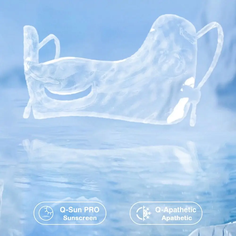 여름용 아이스 실크 자외선 차단 마스크 하프 페이스 통기성 페이스 선스크린 마스크 UPF50+ UV 차단 골프 스포츠용 페이스 쉴드