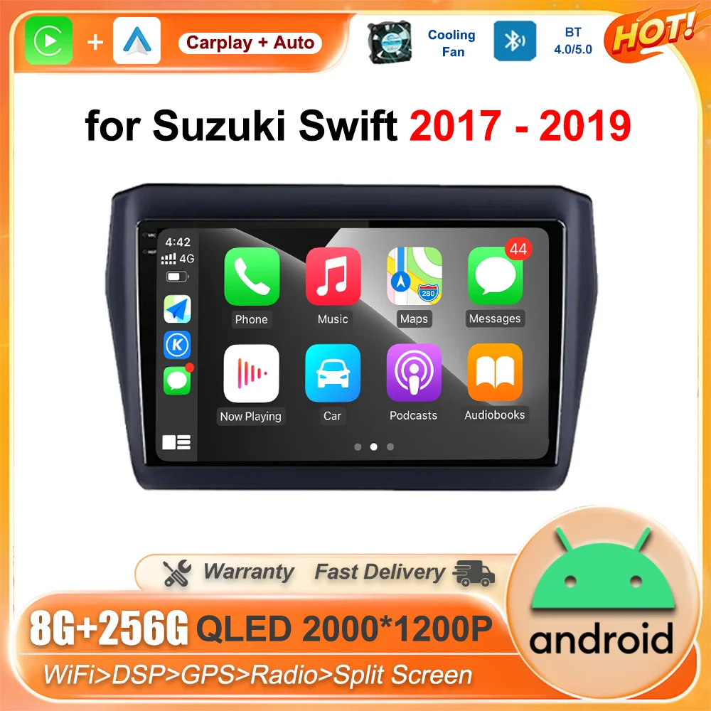 

Car Radio Multimedia Player for Suzuki Swift 2017 - 2019 Android OS Wireless BT GPS Navi DSP Stereo 9 inch 2.5 D HD Touch Screen