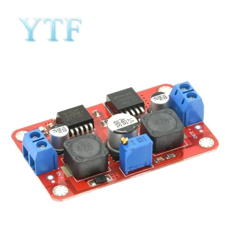 LM2577S To LM2596S Dual-chip Automatic Converter DC Solar Buck-boost Voltage Module High-power Adjustable Vehicle Power Module