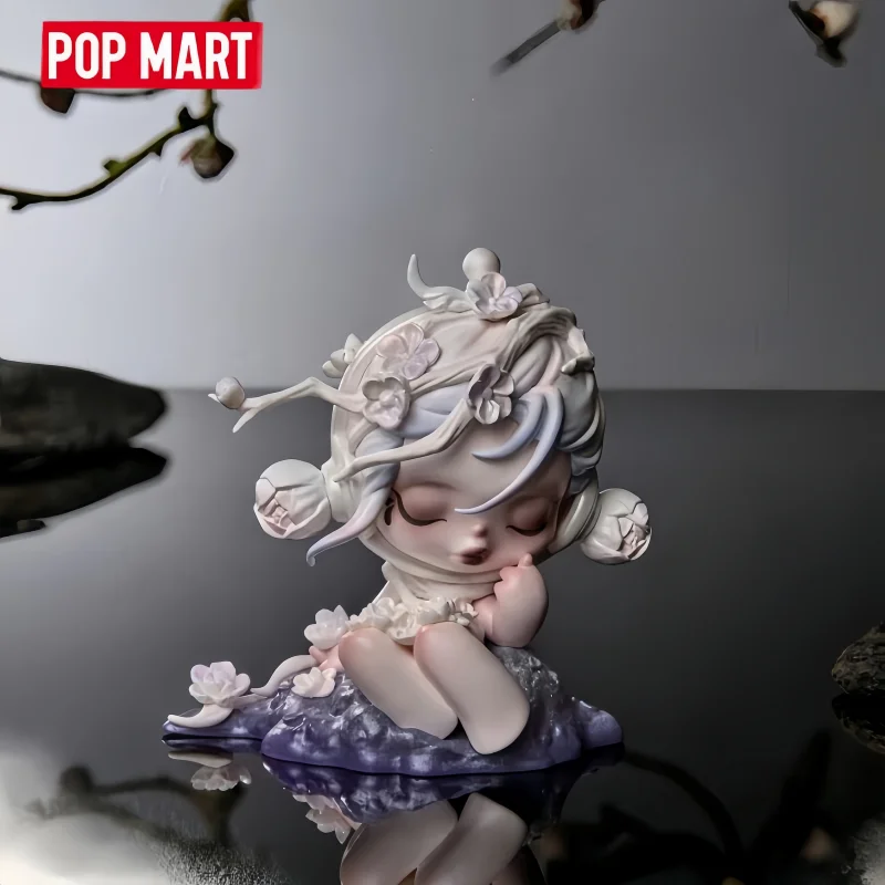 

POP MART Skullpanda The Ink Plum Blossom Series: Загадочные коробки-сюрпризы, коллекционные фигурки, милые аниме-персонажи, украшения, подарки