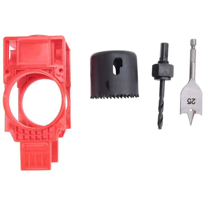 【MUST-HAVE】10X Door Lock Installation Kit,Door Hole Drilling Kit For Deadbolts And Locksets With Guide Template, Door Lock Hole
