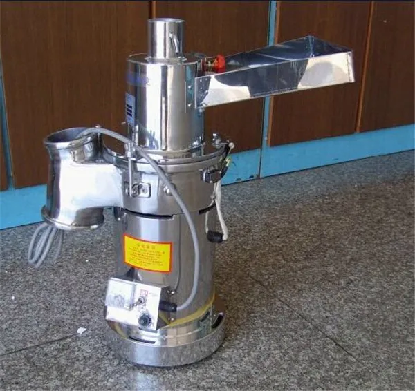 Automatic Herb Powder Grinder Pulverizer Table-Type Continuous Feeding Hammer Mill 20kg/hour for Continuous Processing