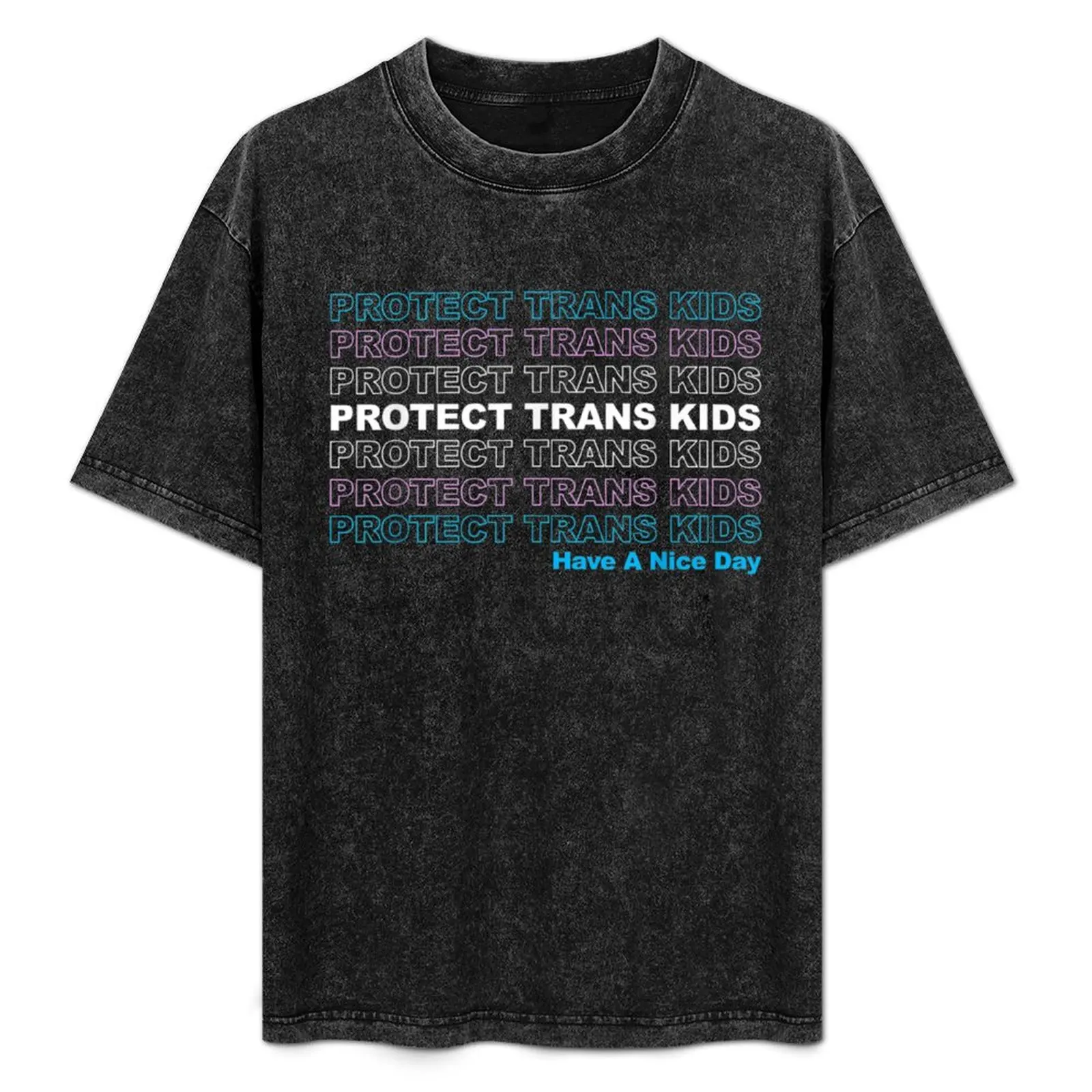 

Protect Trans Kids - LGBTQ Ally Trans Live Matter Pride Flag T-Shirt sweat oversized quick drying t shirts for men graphic