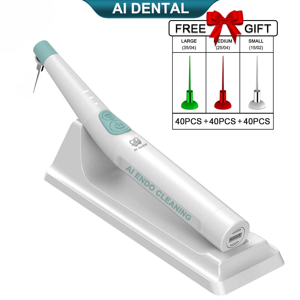 Dentals Cordless Endodontic Activators Sonic System Motor Handpiece AI-Endo-CL for Root Canal/only AI-Tip-S15/M25/L35 tips