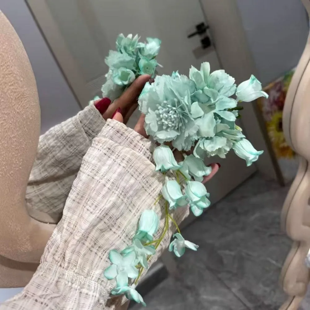 

Fairy Tassel Flower Hairpin Colorful Headdress Hanfu Hair Accessories Side Clip Ancient Style Chinese Style Hair Clip Party