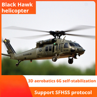 Yuxiang F09v Black Hawk Uh60 Six Channel 3d Special Effects Remote Control Armed Model Helicopter Simulation Combat Aircraft