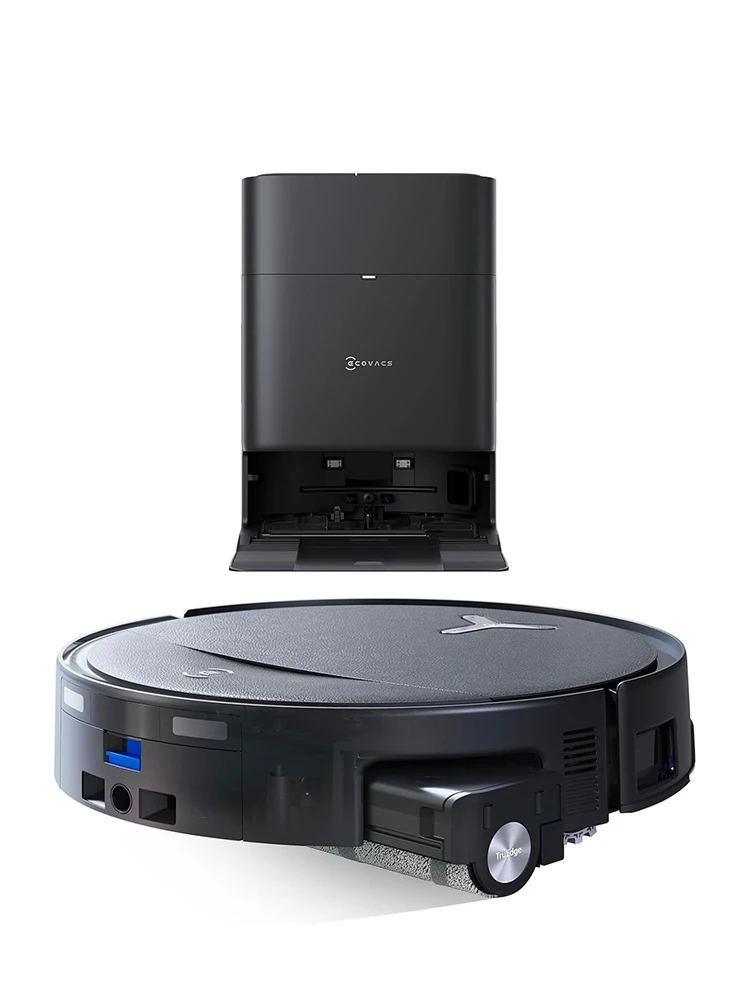 ECOVACS T80S Omni Roboter-Staubsauger mit Wischfunktion 24800Pa OZMO Roller 2.0 Selbstentleerung Automatische Wischreinigung KI
