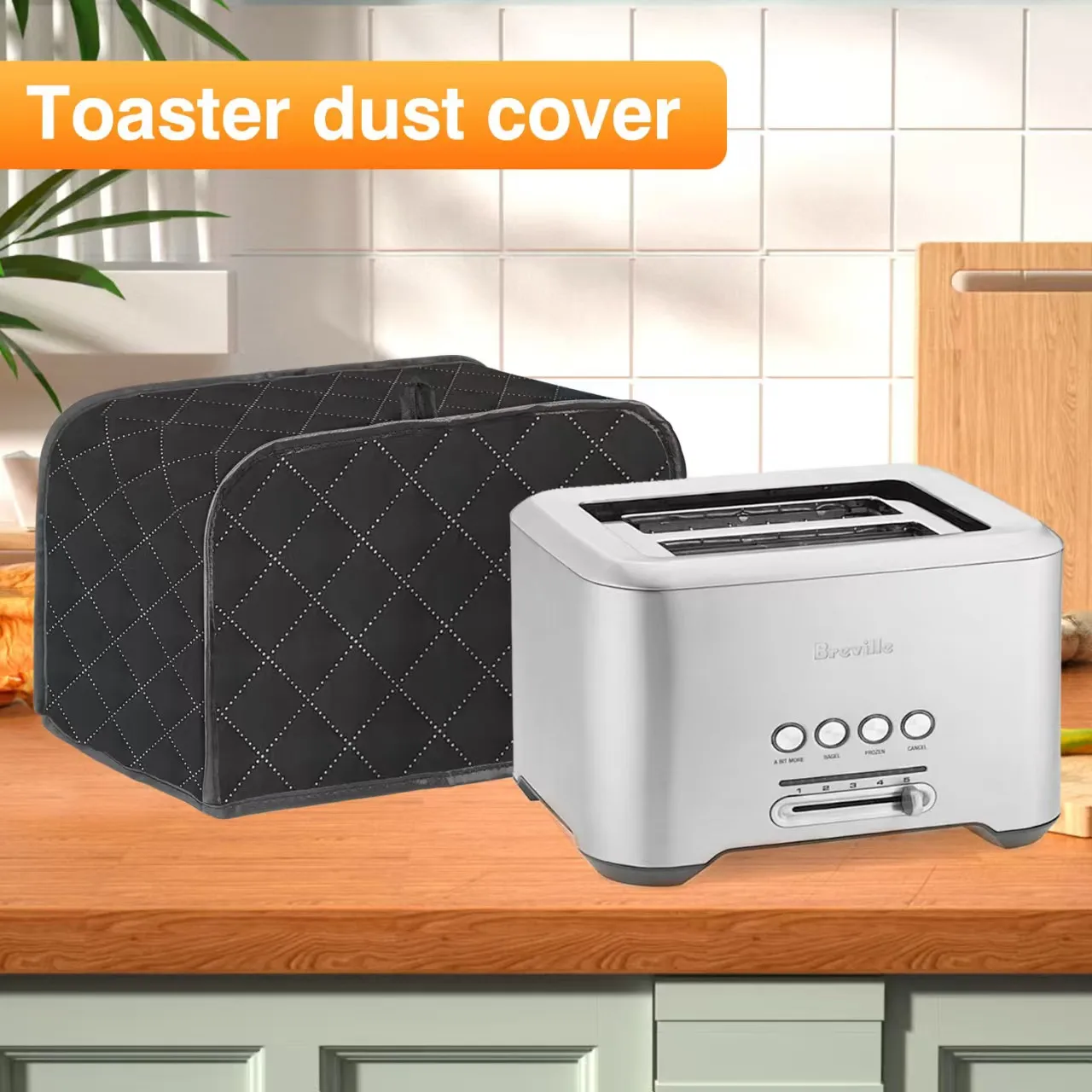 1PC Bread Machine Cover, a Dust Cover for Kitchen Small Appliances, 2 Pieces and 4 Pieces of Dust Covers for the Bread Machine.