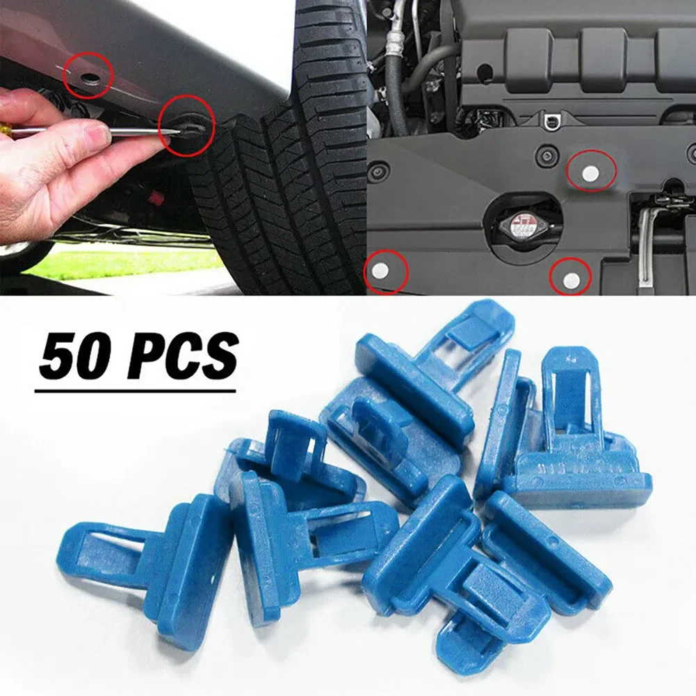 New Useful High Quality Rivet Fasteners Parts Push Nylon Plastic SUV Trim Accessory Car Moulding Replacement 50pcs image 6