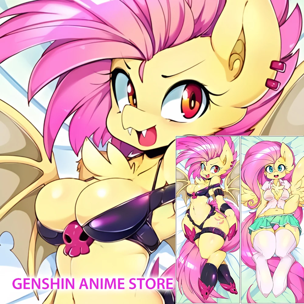 

180x60CM Dakimakura Anime Slugbox Fluttershy Double-Sided Printed Pillow Case Life-Size Pillow Cover Body Pillowcase Otaku Gift