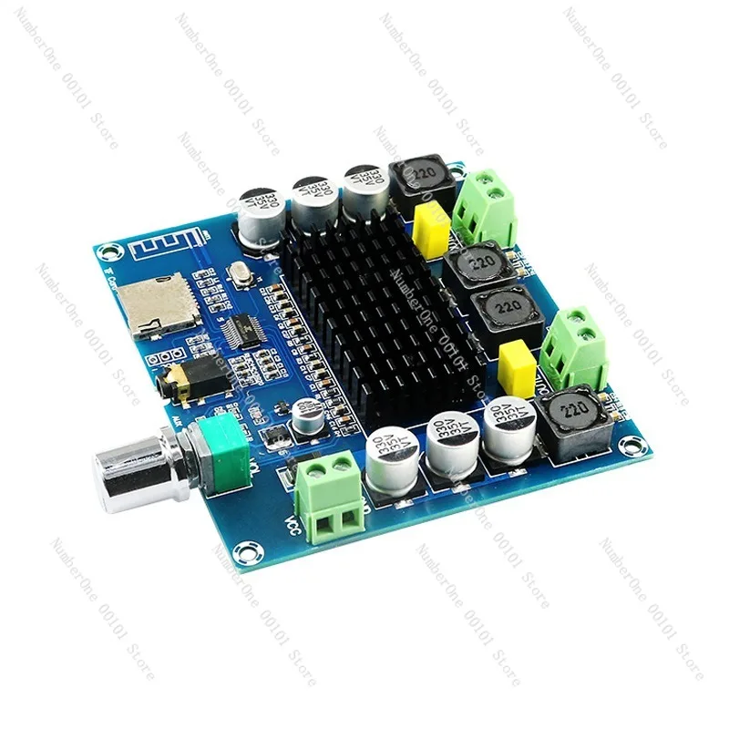 TDA7498 Bluetooth Digital Power Amplifier Board Supports AUX Onboard Potentiometer Dual Channel 2*100W