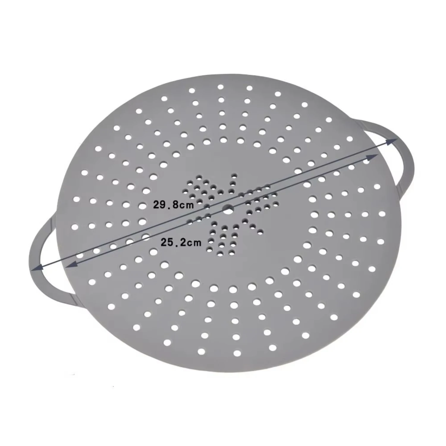 고온 저항 실리콘 스팀 랙, 화상 방지 손잡이, 발 스티머 접이식 배수 바구니, 해산물용