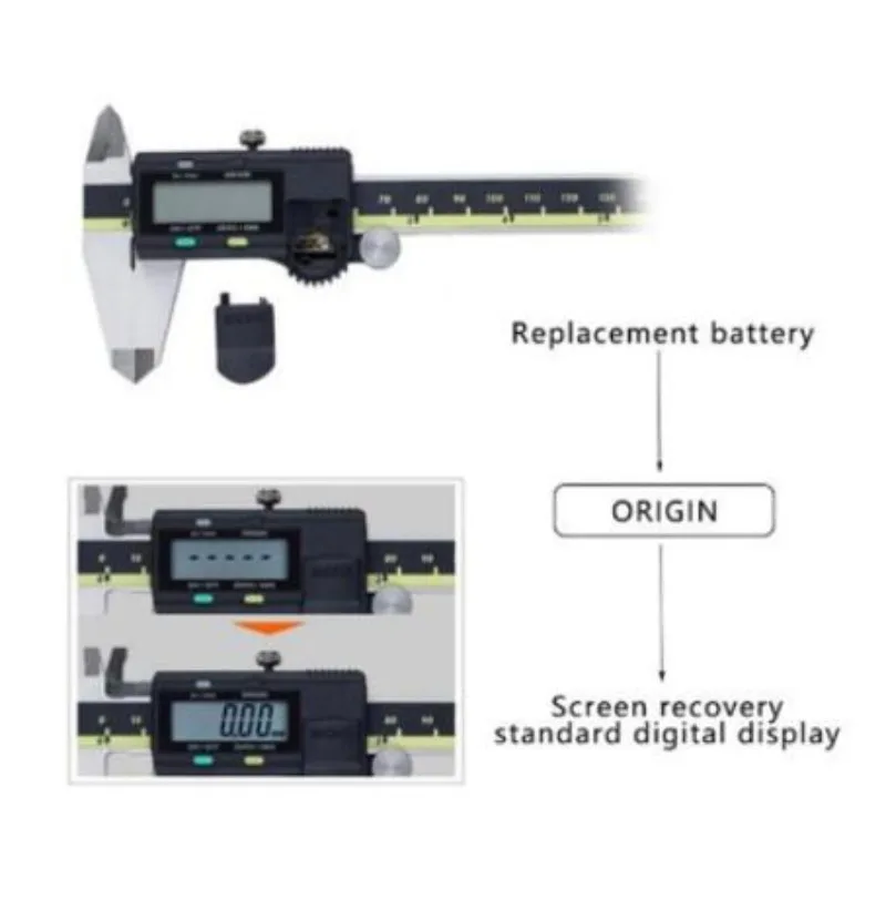 Mitutoyo Caliper LCD Digital Vernier Calipers 200mm 8Inch Electronic Calibrator Measuring Tools Stainless Steel Caliber