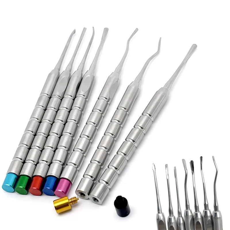 

7Pcs Dental Extraction Tooth Root Minimally Invasive Elevator Teeth Extracting Tool Extract Elevator Autoclavable