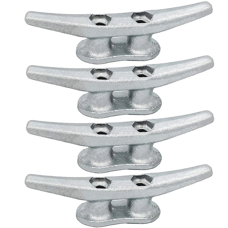 

4 Inch Galvanized Iron Dock Cleat,Rope Cleat,Anchor Line Cleat-Perfect For Boat Docks,Decks,Piers For Tying Up