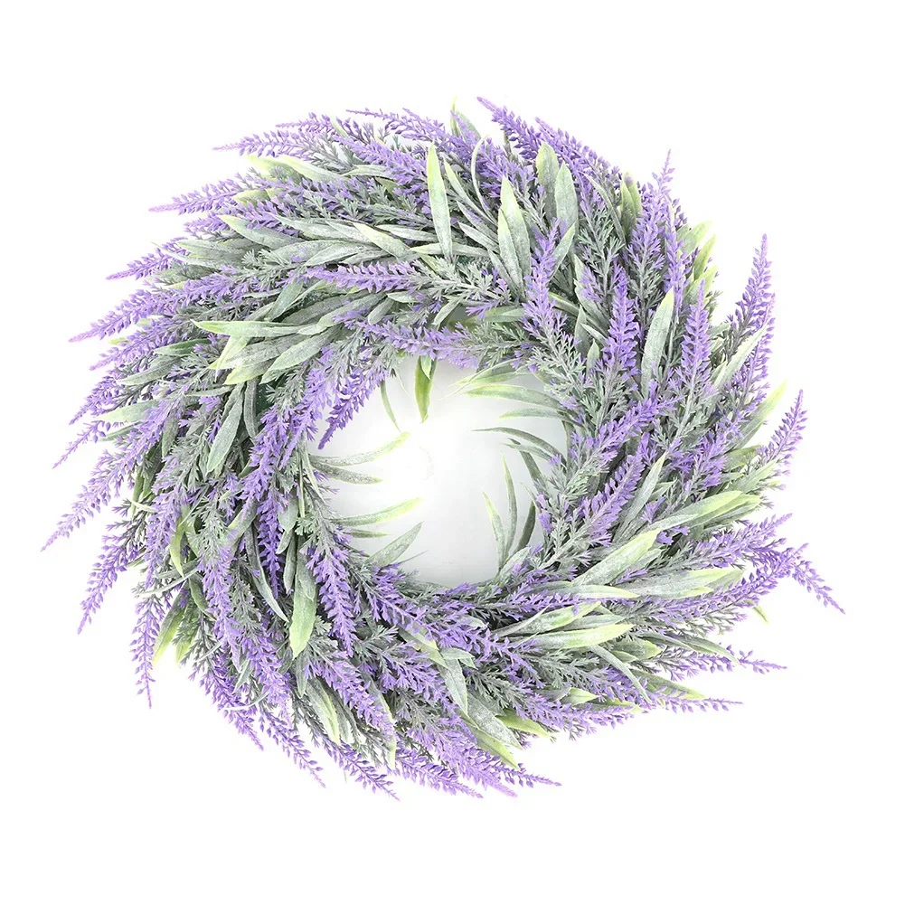 20cm Lavendel künstlicher Blumenkranz Haustür Fenster hängen Girlande Wand verzierung Frühling Ostern Hochzeit Dekorationen