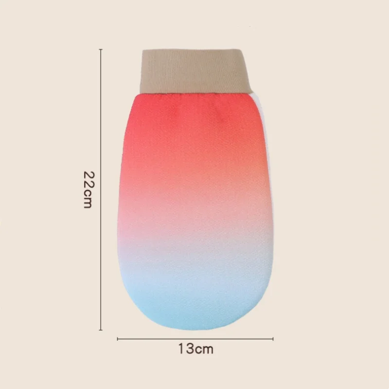 1개 각질 제거 샤워 장갑 무통증 등 각질 제거 스크러버 딥 클렌징 필링 목욕 액세서리 바디 마사지기