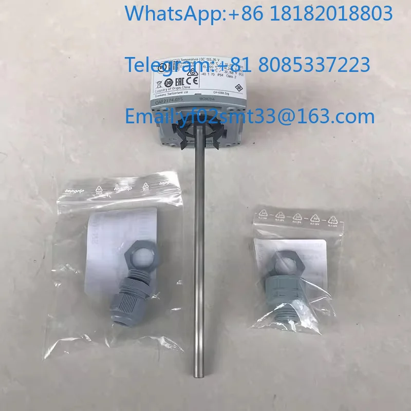 Pipeline Immersion Temperature Sensor QAE2174.010 QAE2174.015 HVAC Water Pipe Temperature Detection Replacement Component