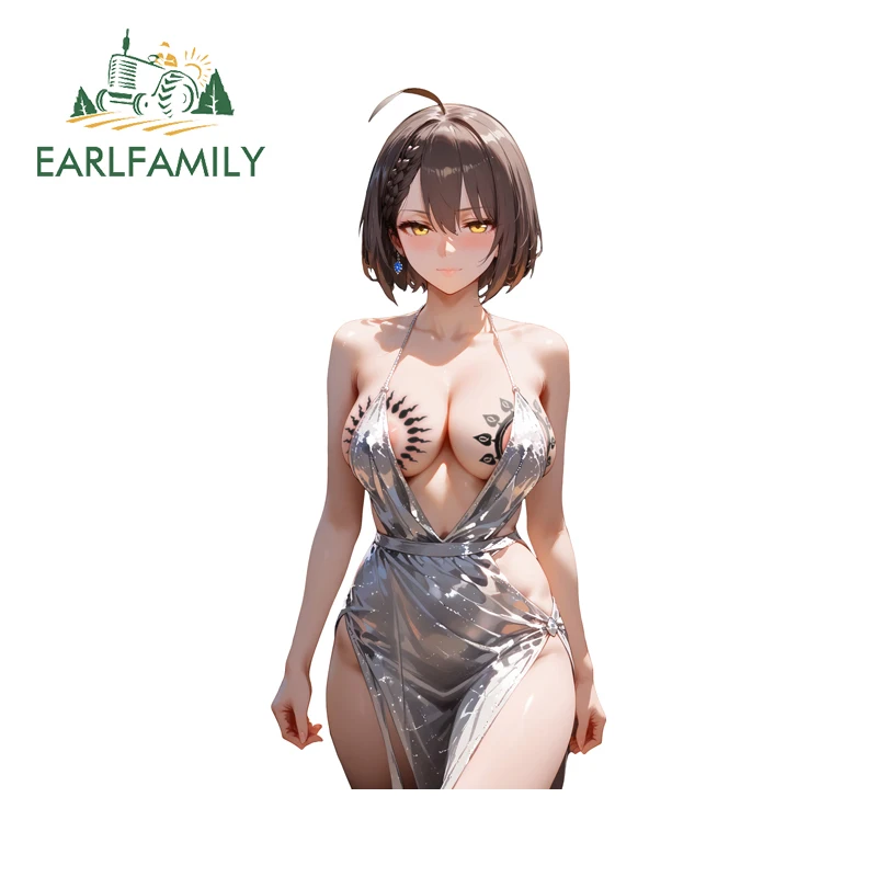 EARLFAMILY ممرضة ميركو الشيطانة الوشم ملصقات السيارات الثدي هنتاي الغنيمة الأصلي ملصق مائي ويندوز السيارات الفينيل اكسسوارات السيارات #3
