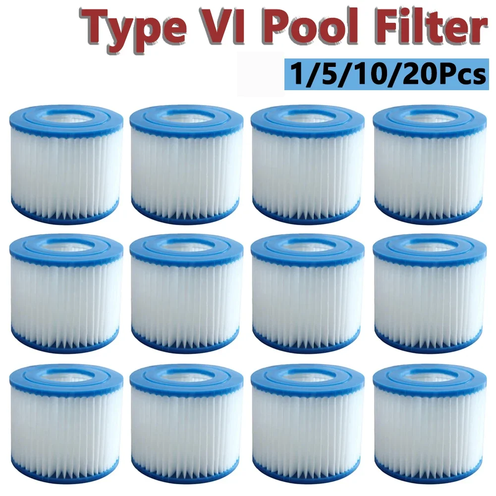 1-10Pc VI Filter for Best way Flowclear Replacement Pool Filter Cartridge Lay-Z-Spa for Intex Type VI Filter Swimming Pool Clean