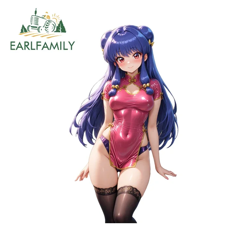 EARLFAMILY Shampoo Sexy Beauty Car Stickers Artistic Personality Skateboard Surfboard Decals Practical Racing Accessories Decor