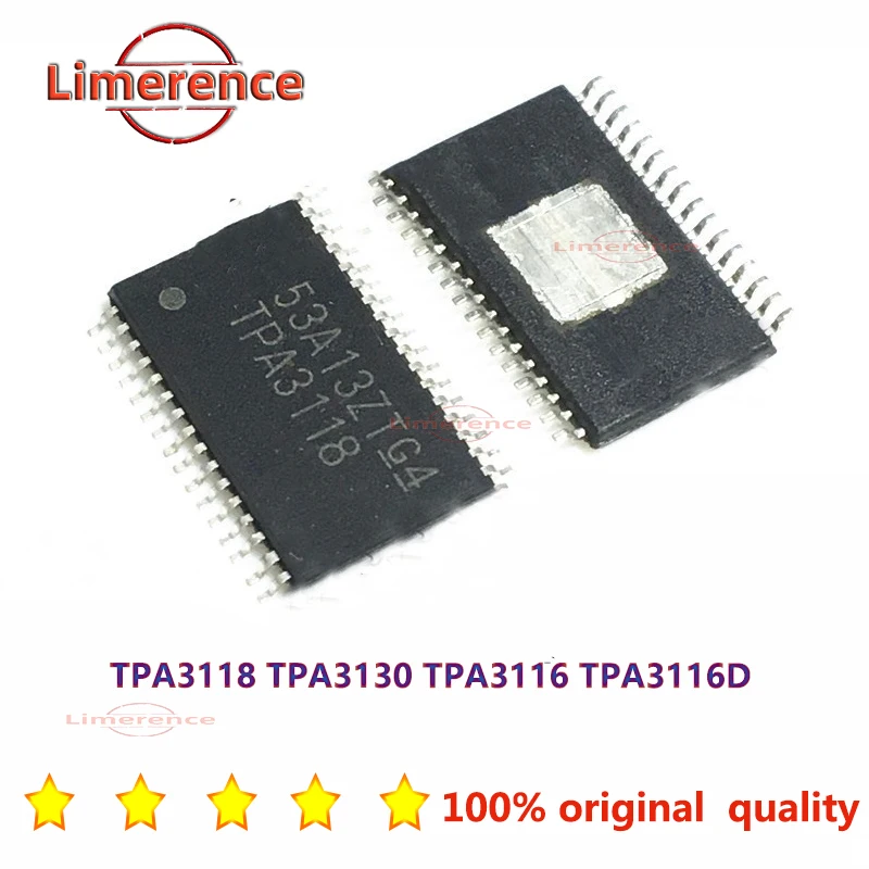 Original TPA3130 TPA3116 TPA3116D TPA3116D HTSSOP32 class D audio amplifier IC chip HTSSOP-32 TPA3118 tpa3116