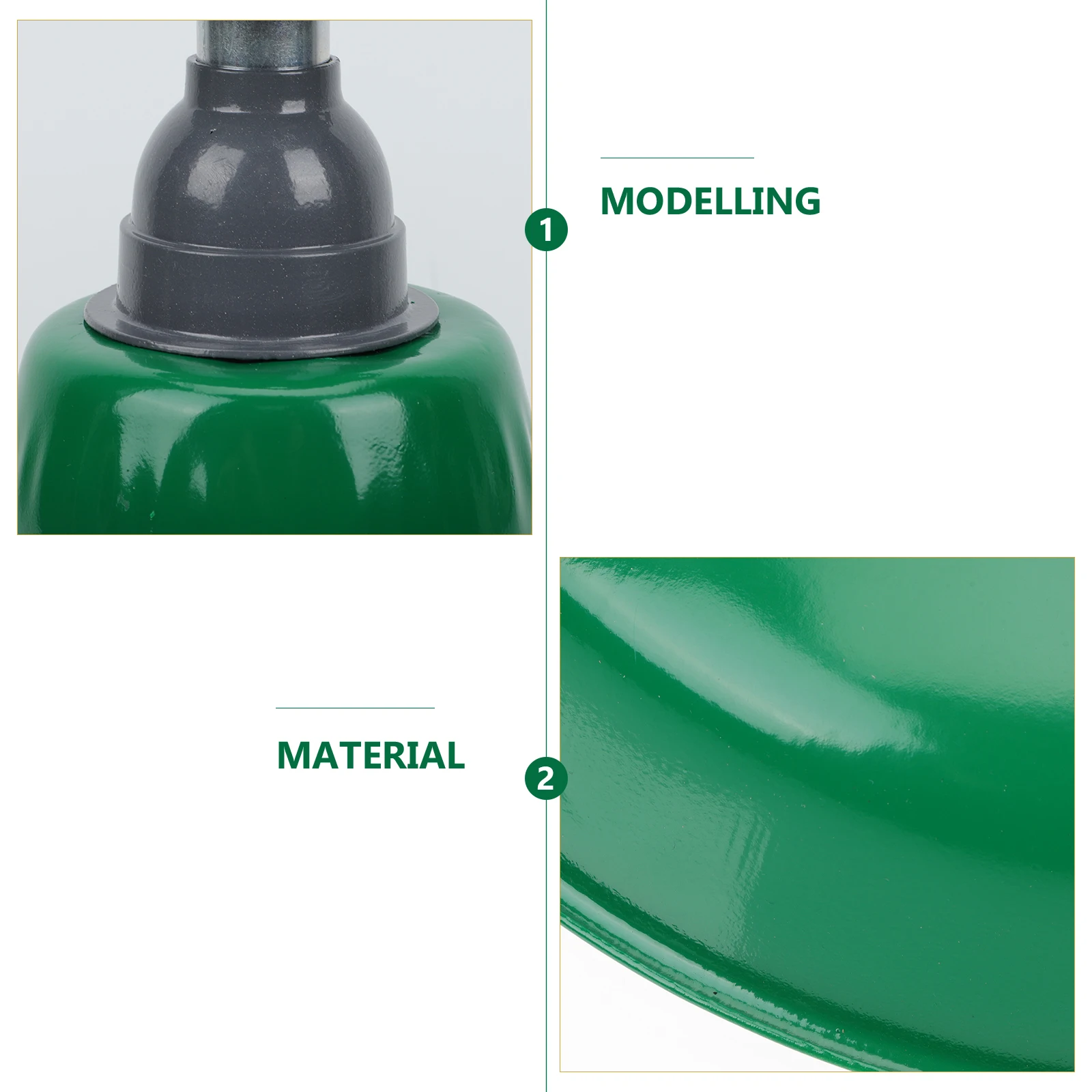 

Retro Enamel Lampshade Vintage Durable Light Cover Workshop Green Decorative Ceiling Simple Style Warm Atmosphere Lighting