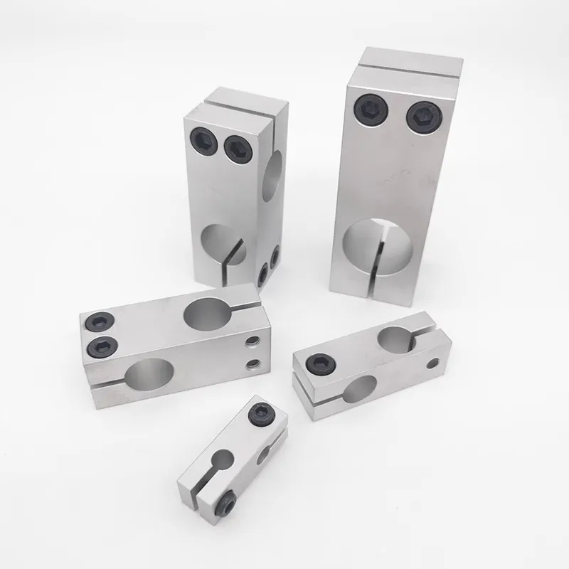 Pillar fixing clamp vertical fixed diameter fastening aluminum alloy optical axis cross block steel pipe fixing bracket connecti