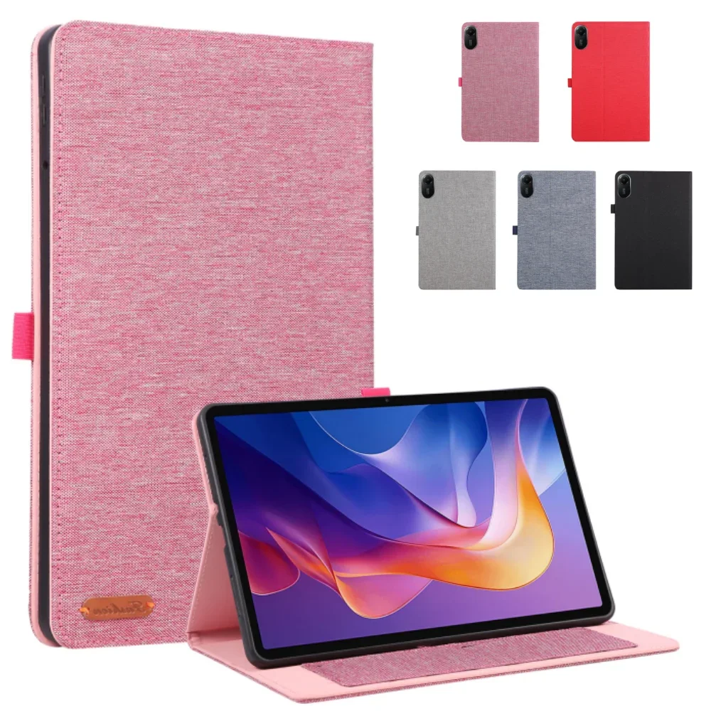 Business Cloth Pattern Tablet Case for Xiaomi Redmi Pad 2 11 Inch 2025 Pad 5 6 7 Pad Se 11 8.7 12.1 inch Leather Protect cover