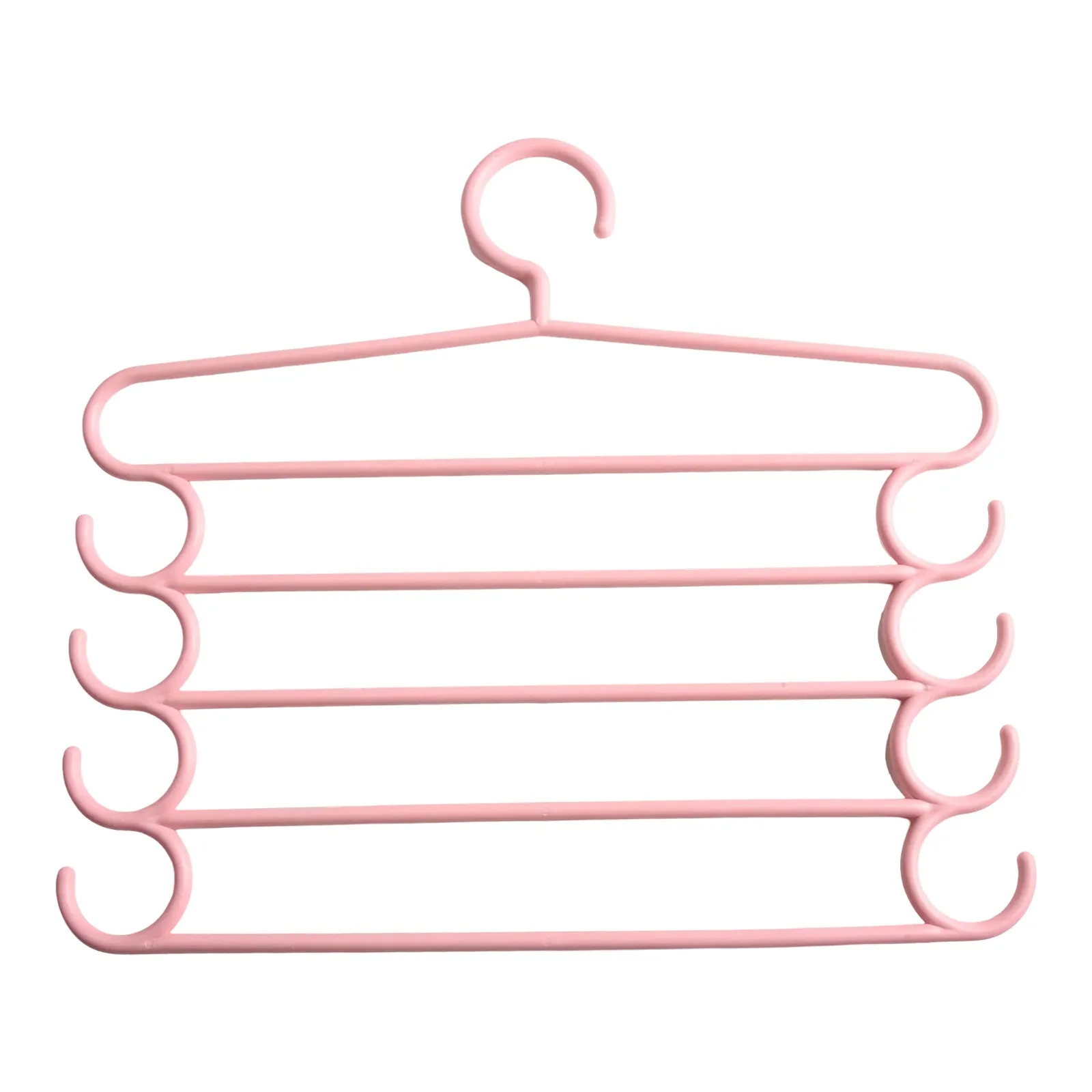 Pants Rack 5-layer Hanger Closet Storage Organizer Clothing Storage And Organization For Jeans/Dresses Household Saving Space