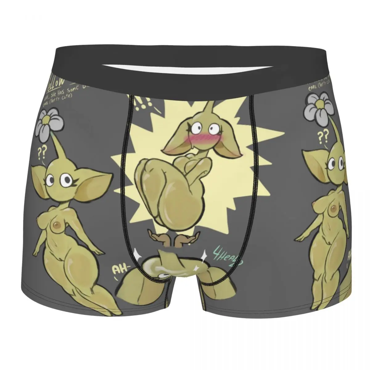 Pikmin Fauna Men's Boxer Briefs, Highly Breathable Underwear,High Quality 3D Print Shorts Gift Idea