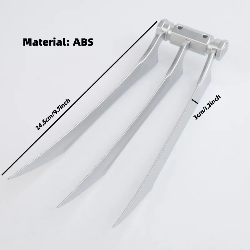 Artigli di lupo mannaro in metallo Plastica ABS Manici per armi da superero Artigli fantasy Bomboniere di ruolo Puntelli per costumi cosplay per adulti Bambini