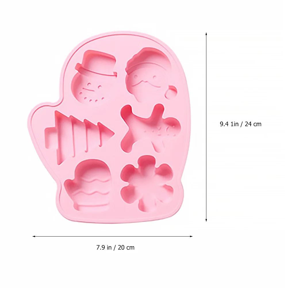 クリスマスグローブ型シリコンモールド環境に優しい食品グレードのチョコレートケーキクッキーフォンダンベーキングアクセサリー