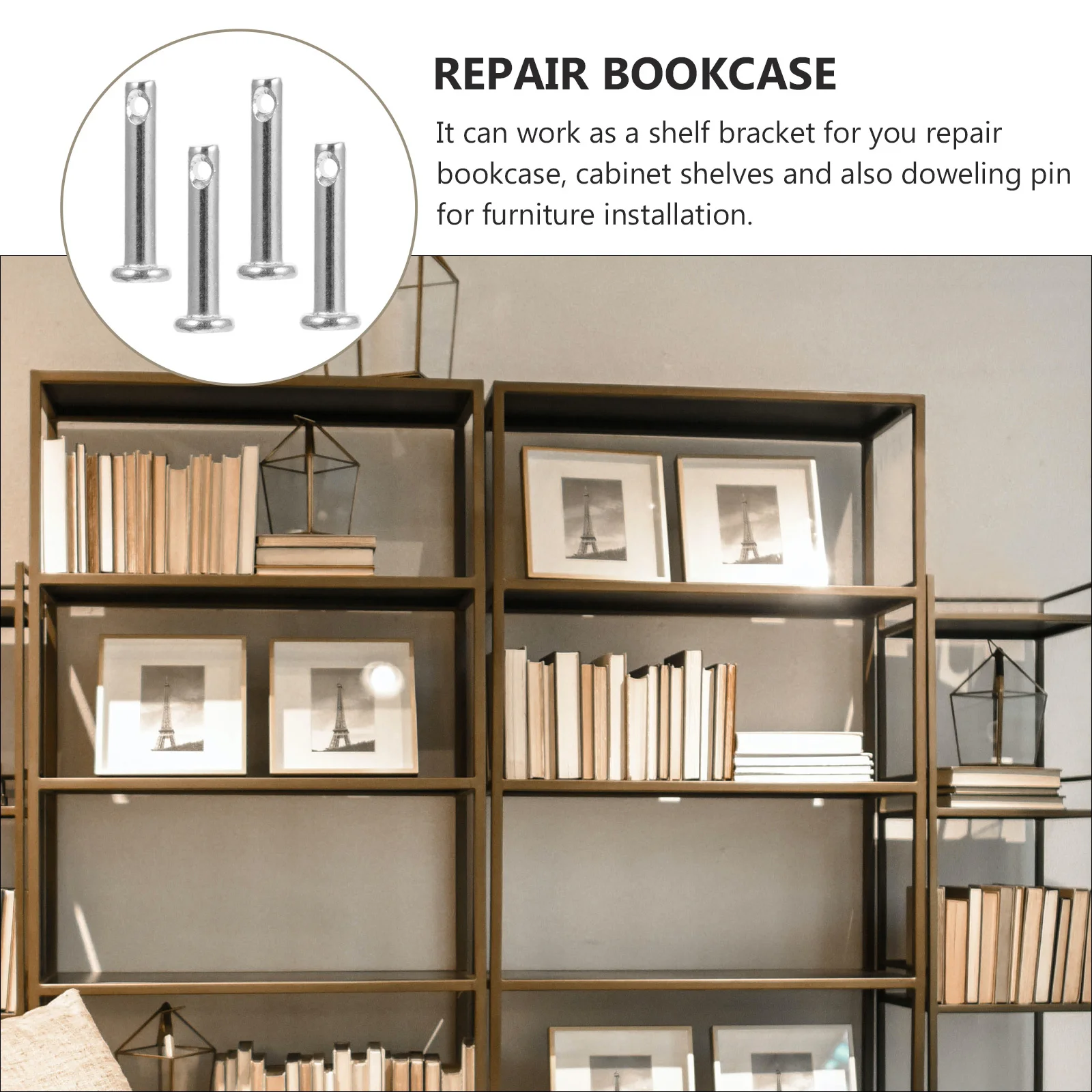 20 قطعة دبوس Clevis من الفولاذ المقاوم للصدأ قفل ثابت مسطح ثقب واحد شديد التحمل لتحديد موقع تركيب الأثاث بنفسك #1