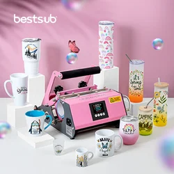 Bestsub Craft Sublimation Products stampa Heat Press Coffee 20 30 oz Tumbler Bottle Mug Printing Heat Press Machine