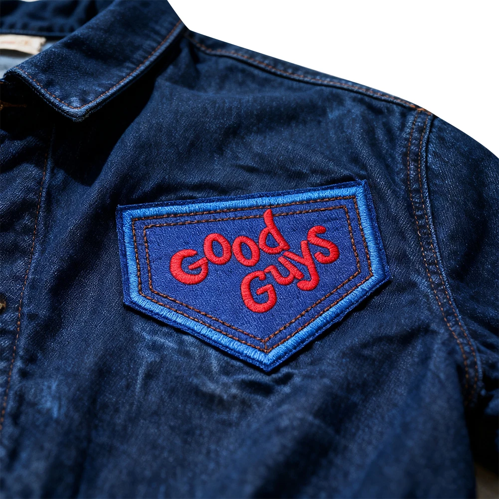 Good Guys bestickter Aufnäher zum Aufbügeln, DIY-Abzeichen, Heißsiegel für Jacke, Jeans, Rucksack, Kleidung, individuelles Dekorationszubehör – Detail 2