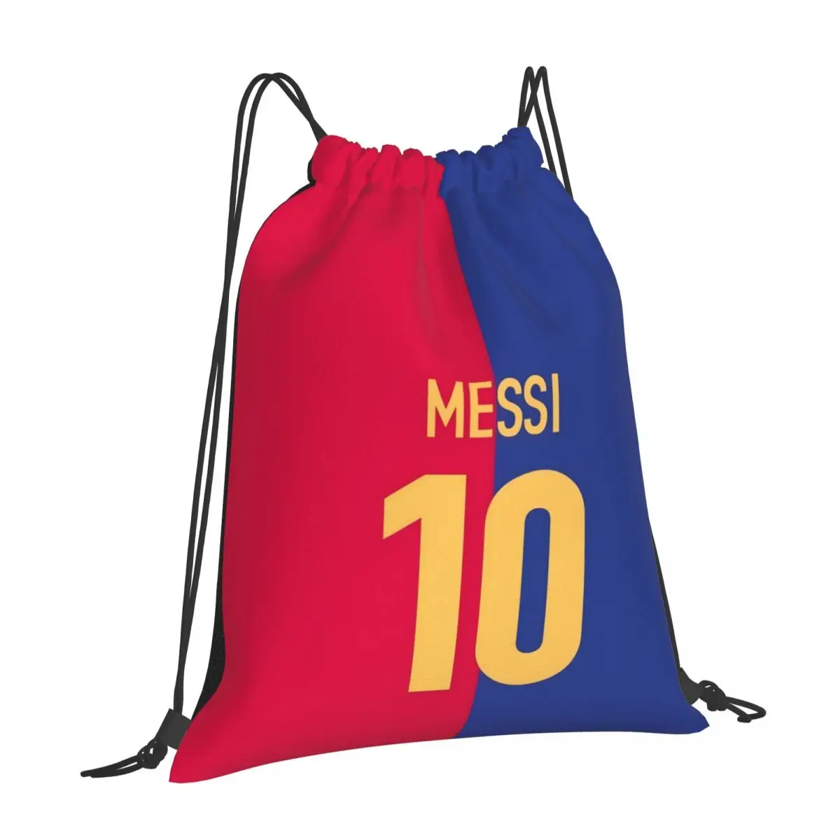 Custom Name Waterproof Outdoor Beach Swimming Sports Drawstring Backpack Messi Num 10 Organizer Gym Storage Bag